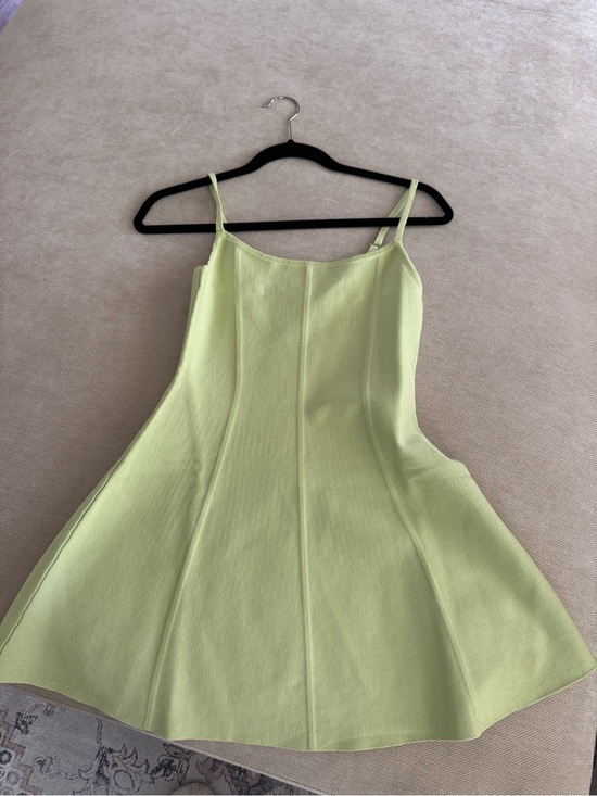 Savage X Fenty Dresses & Skirts - Savage X Fenty Lime Green Spaghetti Strap Fit-&-Flare Mini Dress *BRAND NEW*